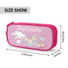 Pink zippered pencil case featuring a cute rabbit design and the Sugarbunnies logo