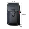 Black unisex tactical belt pouch designed to hold a mobile phone.