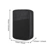 Black portable multi-tool organizer pouch with dimensions 14cm by 5.5 inches.
