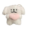 A white plush elephant designed as a case for AirPods.