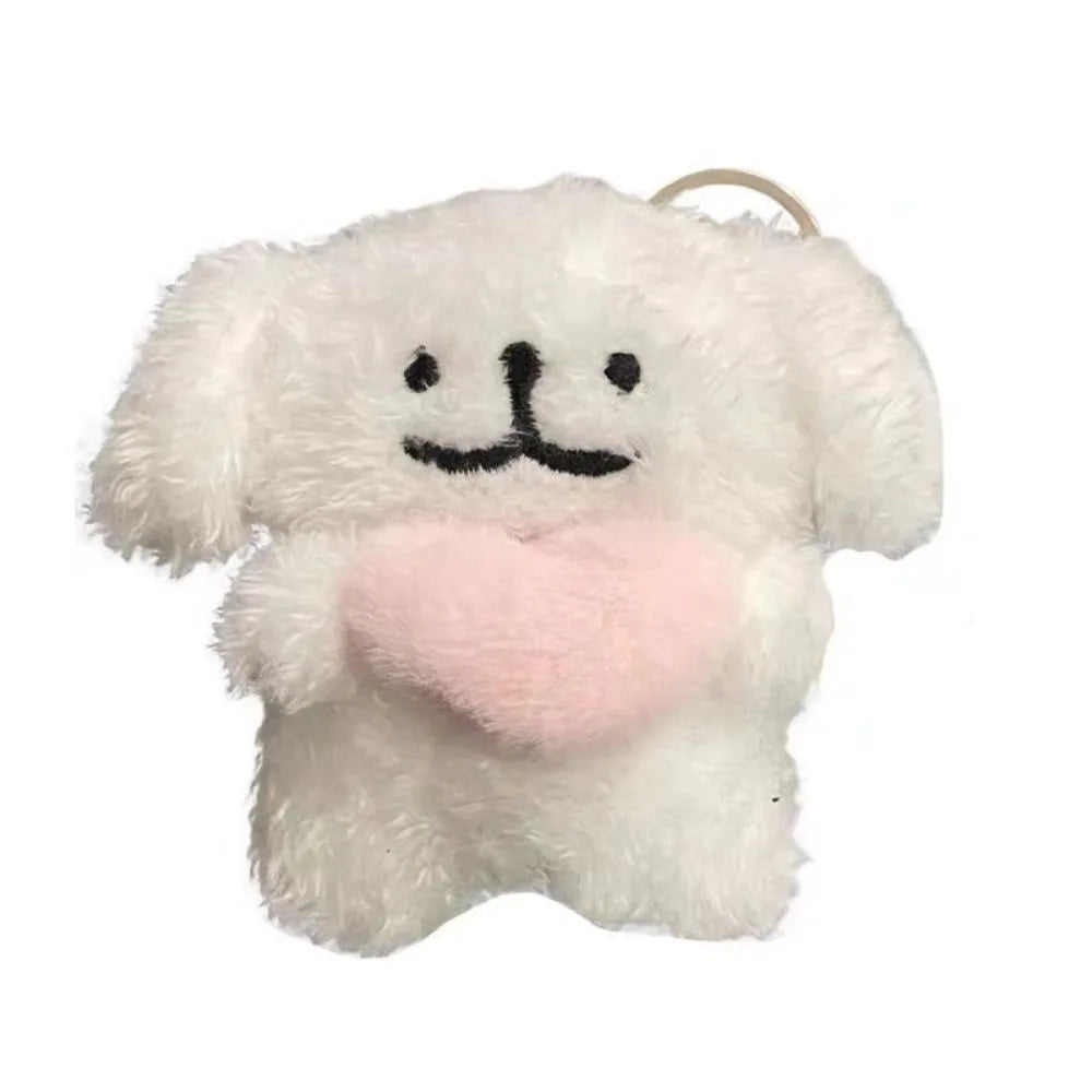 A white plush elephant designed as a case for AirPods.