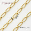 Gold plated jewelry chains for DIY crafting showing a thick chain link detail