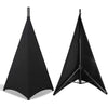 Black flexible DJ light speaker stand cover with a vertical pole.