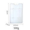 White reusable ice pack designed for cooling food and drinks.