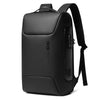 Black Anti-Theft Waterproof Laptop Backpack with a shoulder strap and USB charging port.