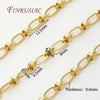 Gold plated jewelry chains for DIY crafting showing various lengths and thicknesses