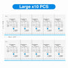 Ten large vacuum compression bags for electric vacuum storage pump