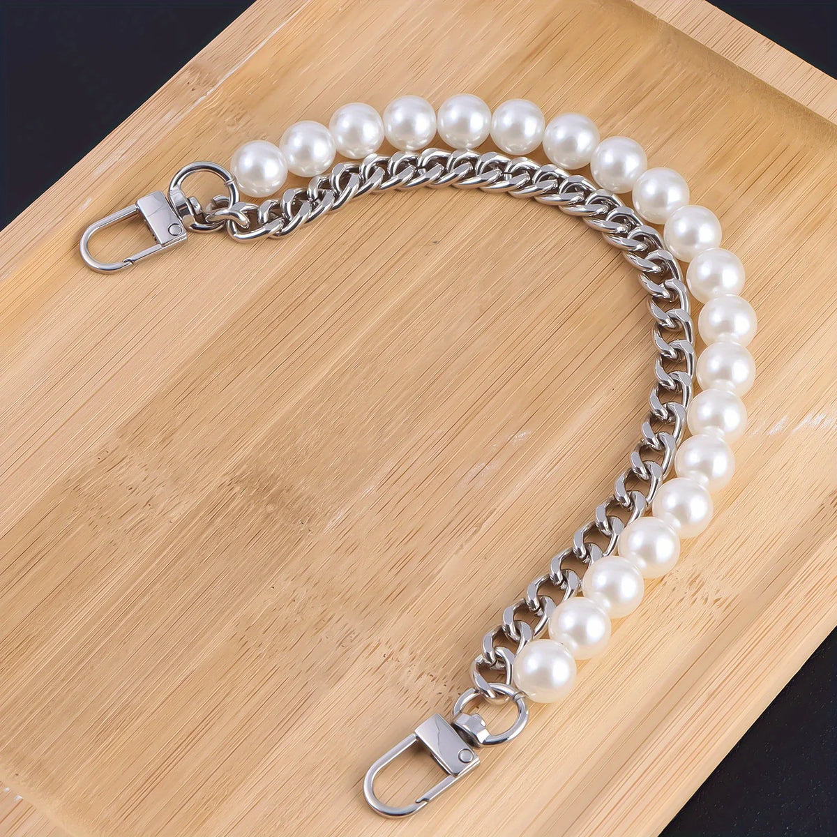 Elegant Pearl Chain Shoulder Strap for Bags