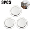 Tres ganchos de silicona plegables transparentes para organizar mesas y bolsos