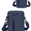 Dark blue lightweight nylon crossbody shoulder bag for men