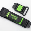 Black nylon sport strap with a lime green accent for a Garmin watch.