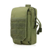 Olive green tactical MOLLE waist pack designed for everyday carry gear