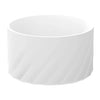 White silicone boot sleeve designed to protect water bottles.