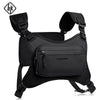 Black X-PAC waterproof chest pack designed for outdoor adventures