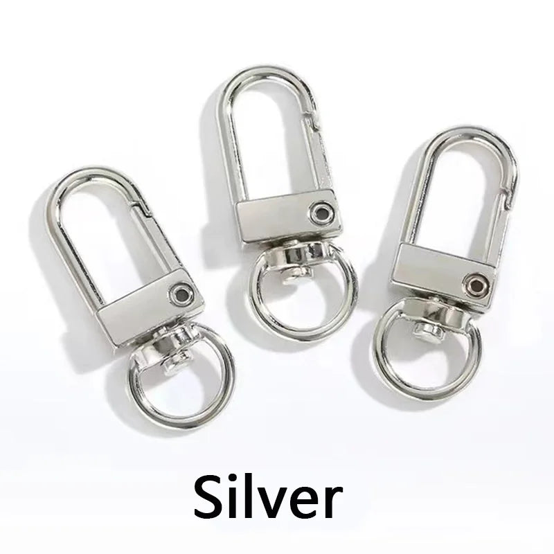 Silbermetall-Schnappverschlüsse zum Aufhängen von Taschen und Gürteln