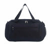 Black waterproof sports duffel bag with shoulder straps