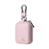 Pink universal anti-loss protective case for earphones with a silver clasp.