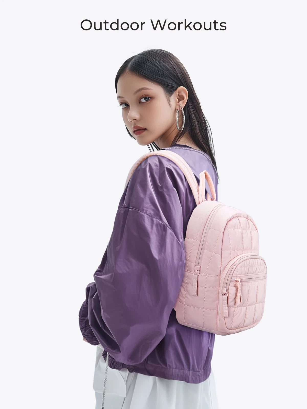 Durable Quilted Laptop Backpack for Women