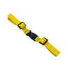 Yellow and black adjustable tactical backpack chest strap harness