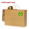 A brown kraft paper gift bag filled with ten individual paper bags and natural twine handles.
