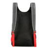 Black multifunctional outdoor folding backpack with gray straps