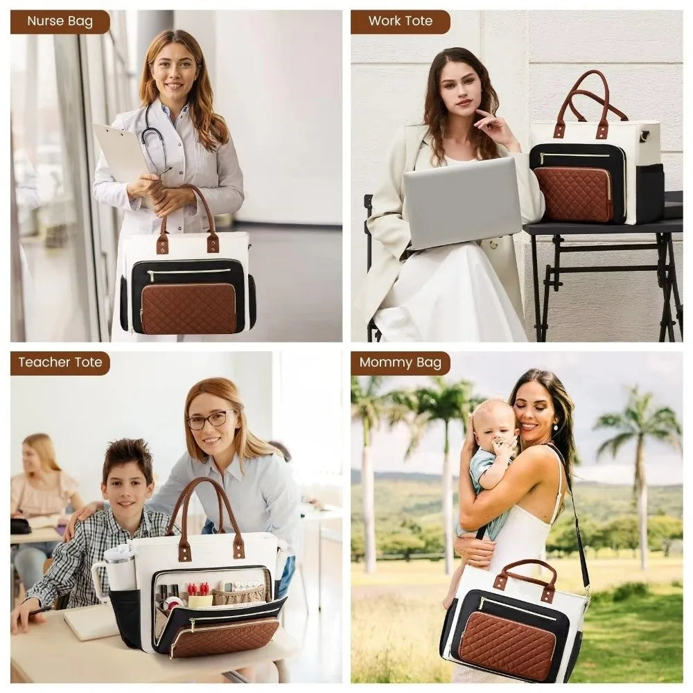 Collage de sacs fourre-tout pour le travail, l'enseignement et l'usage quotidien, incluant un sac d'infirmière, une tote pour