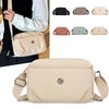 Bolso cruz impermeable de nylon beige en varios colores y estilos.