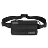 Black vintage style multifunctional chest bag with a black strap and buckle.