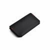 Black magnetic foldable ID card holder and coin purse shown from above.