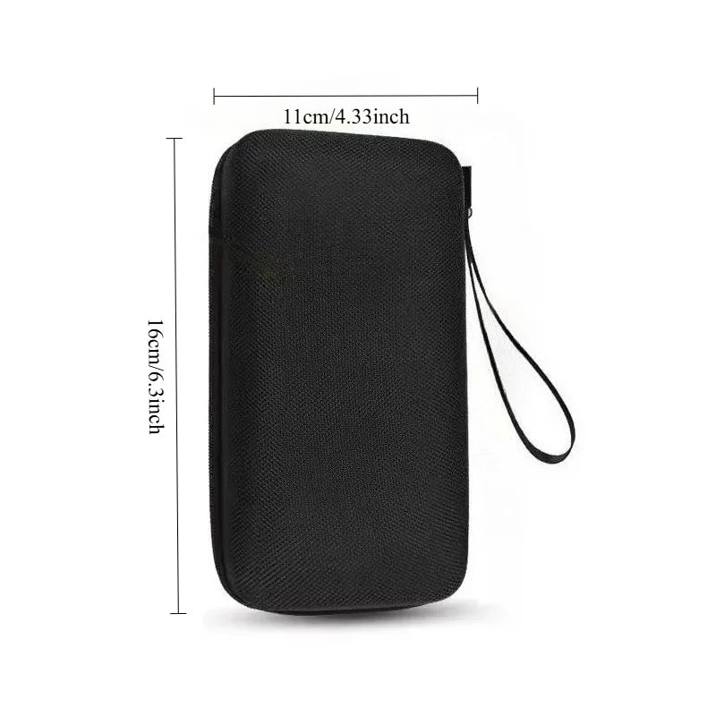 Black durable waterproof cable organizer pouch shown from the side.