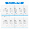 Ten jumbo vacuum compression bags for electric vacuum storage pump