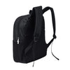 Black cartoon-themed backpack for kids featuring a front pocket and shoulder straps.
