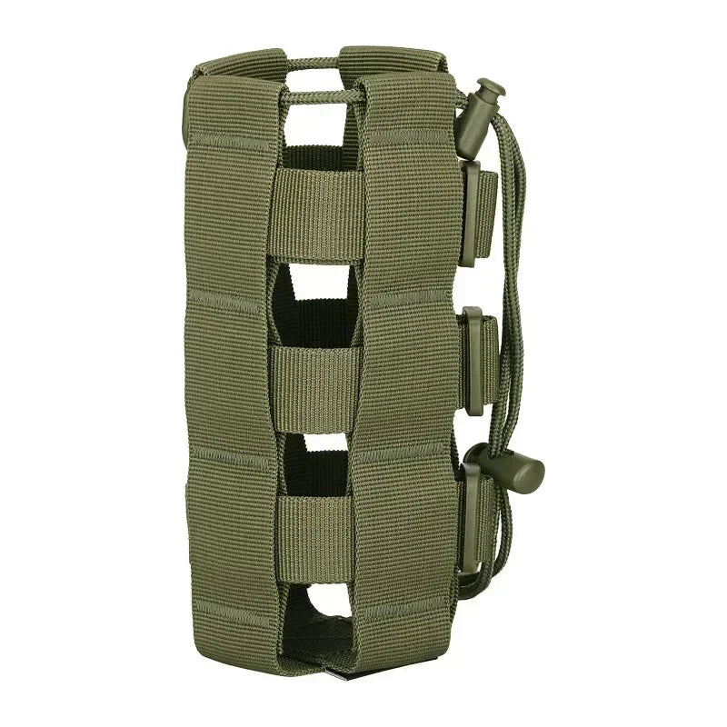 Pochette de bouteille d'eau tactique vert olive pour équipement de plein air