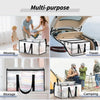 Multi-purpose heavy duty clear storage bins used for moving, travel, storage, and camping.