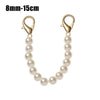 Gold-toned pearl strap with 8mm to 15cm length for handbags and purses