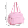 A pink versatile large capacity travel and fitness bag shown from the front.