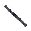 Black adjustable tactical backpack chest strap harness