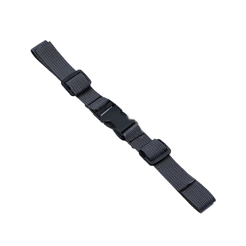 Black adjustable tactical backpack chest strap harness