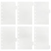 A set of five clear plastic sheets for an A7 Crocodile Ring Binder Notebook