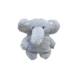 A soft gray plush elephant designed as a case for AirPods.
