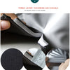 Three layer thickness and durable fabric showing a black matte fabric, 5mm PE foam, and thick tough EVA material.