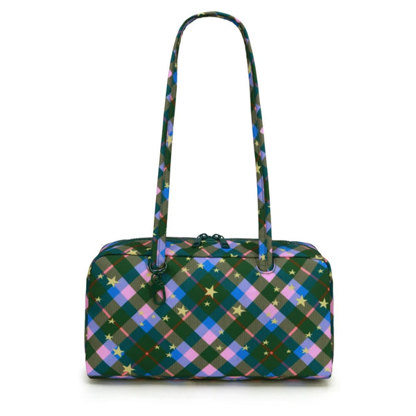 Leopard Print Nylon Shoulder Tote Bag
