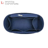 Marineblauer Filz-Liner-Organizer mit Reißverschlussfache für Handtaschen