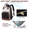 Anti-theft computer security backpack featuring EVA foam padded laptop protection and a secure zipper.