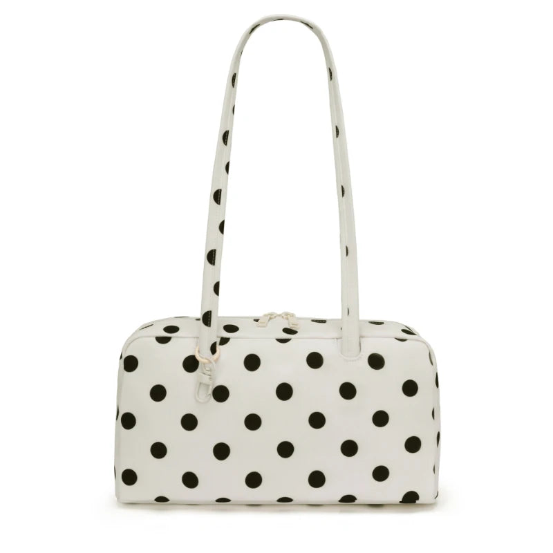 Leopard Print Nylon Shoulder Tote Bag