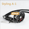 Black styling A-1 alloy wheel hub brake disc rearview mirror pendant.