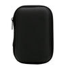 Sac de stockage portable noir pour appareils électroniques et câbles avec une ouverture zippée