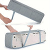 A protective cover for a Cricut Maker, shown in light gray fabric and plastic.