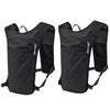 Black running and cycling hydration vest backpack shown from the front.