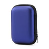 A dark blue durable PU hard case designed for protecting portable SSDs.